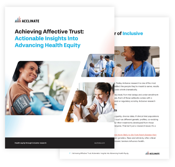 Achieving Affective Trust: Actionable Insights Into Advancing Health Equity