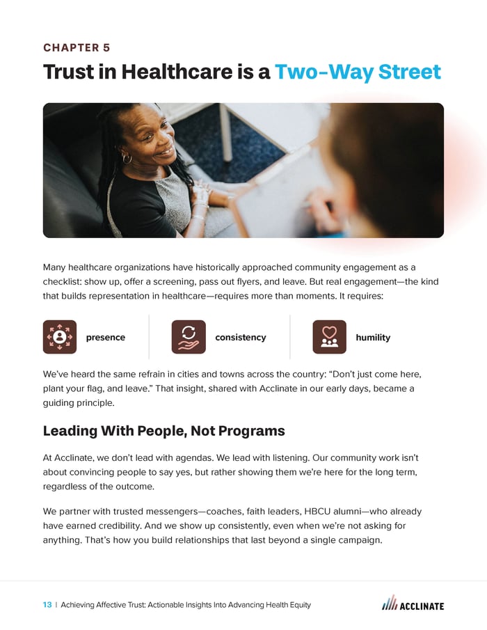 Achieving Affective Trust: Actionable Insights Into Advancing Health Equity